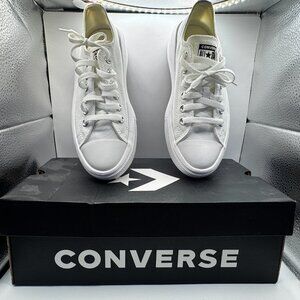 Converse Chuck Taylor All Star Lift Low White Platform Sneakers